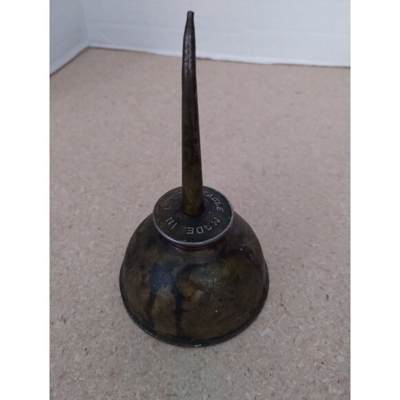 Vintage Eagle Brass Oil Can With Long Spout - Picture 3 of 5